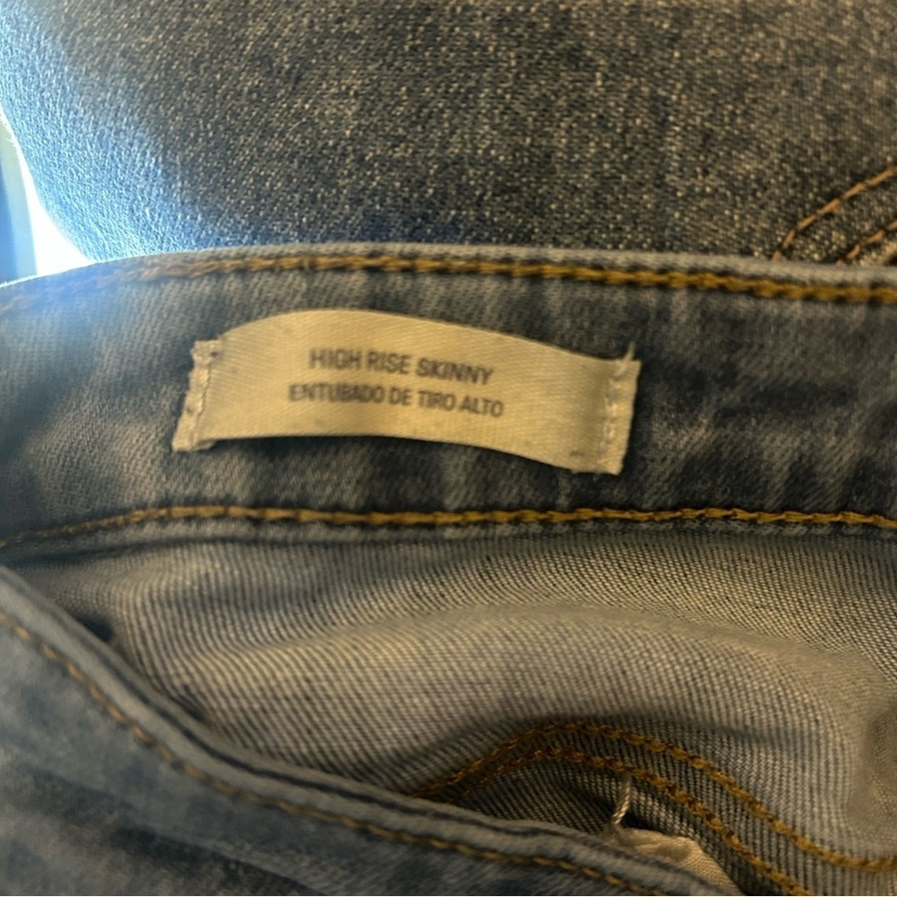 Universal Thread High Rise Skinny Jeans Button Fly Distressed 10 - Picture 8 of 12